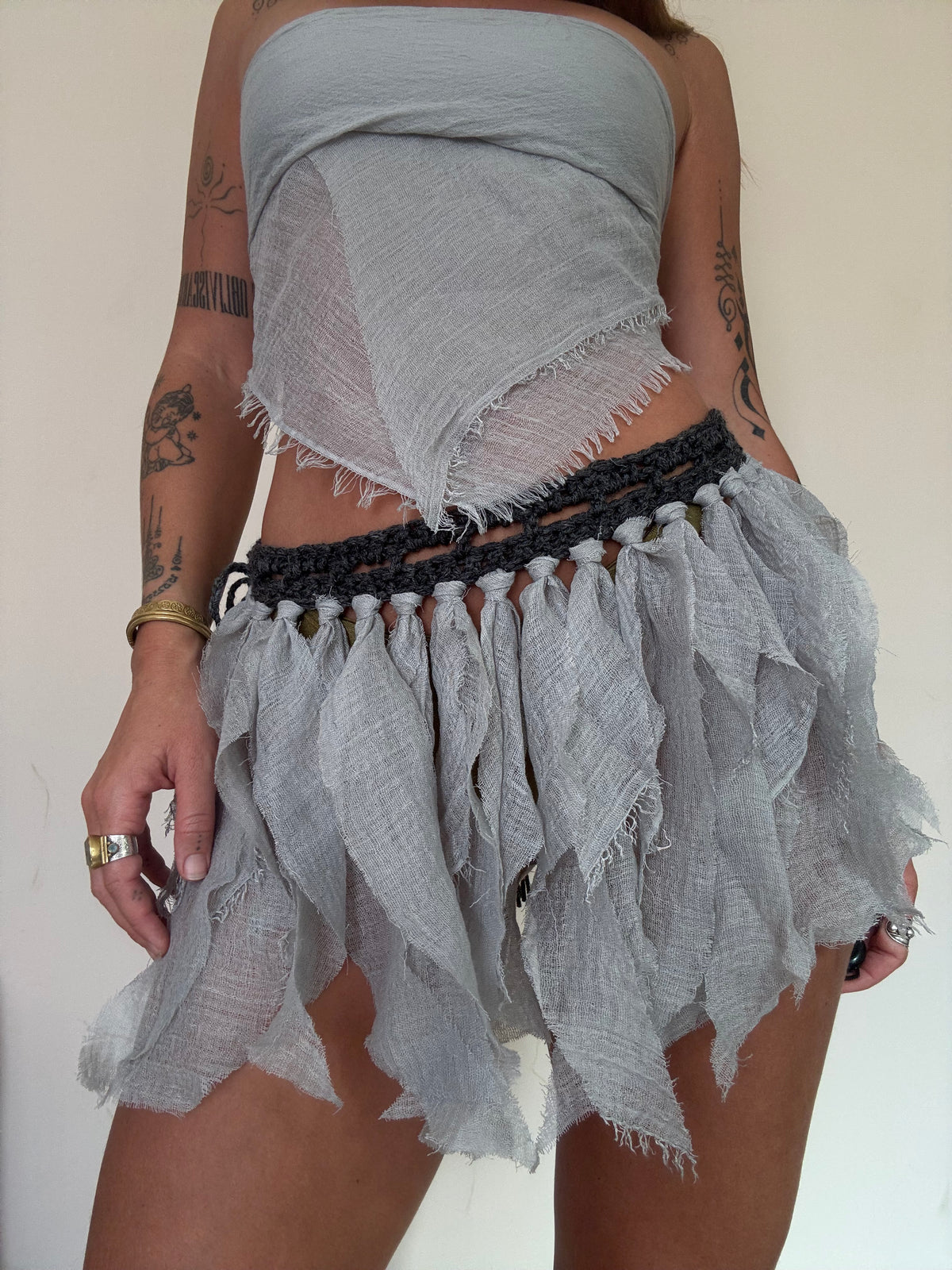 Crochet Fairy Skirt - Pebble