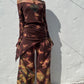 Spiral Dress - Brown Tie Dye