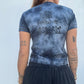 Block Print Baby Tee - Blue Ohm