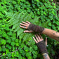 Spiral Gloves - Green/Brown Tie Die