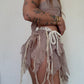 Crochet Fairy Skirt - Taupe