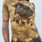 Block Print Baby Tee - Brown