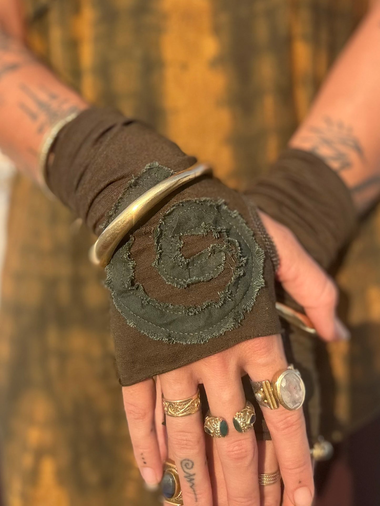 Spiral Gloves - Green/Green