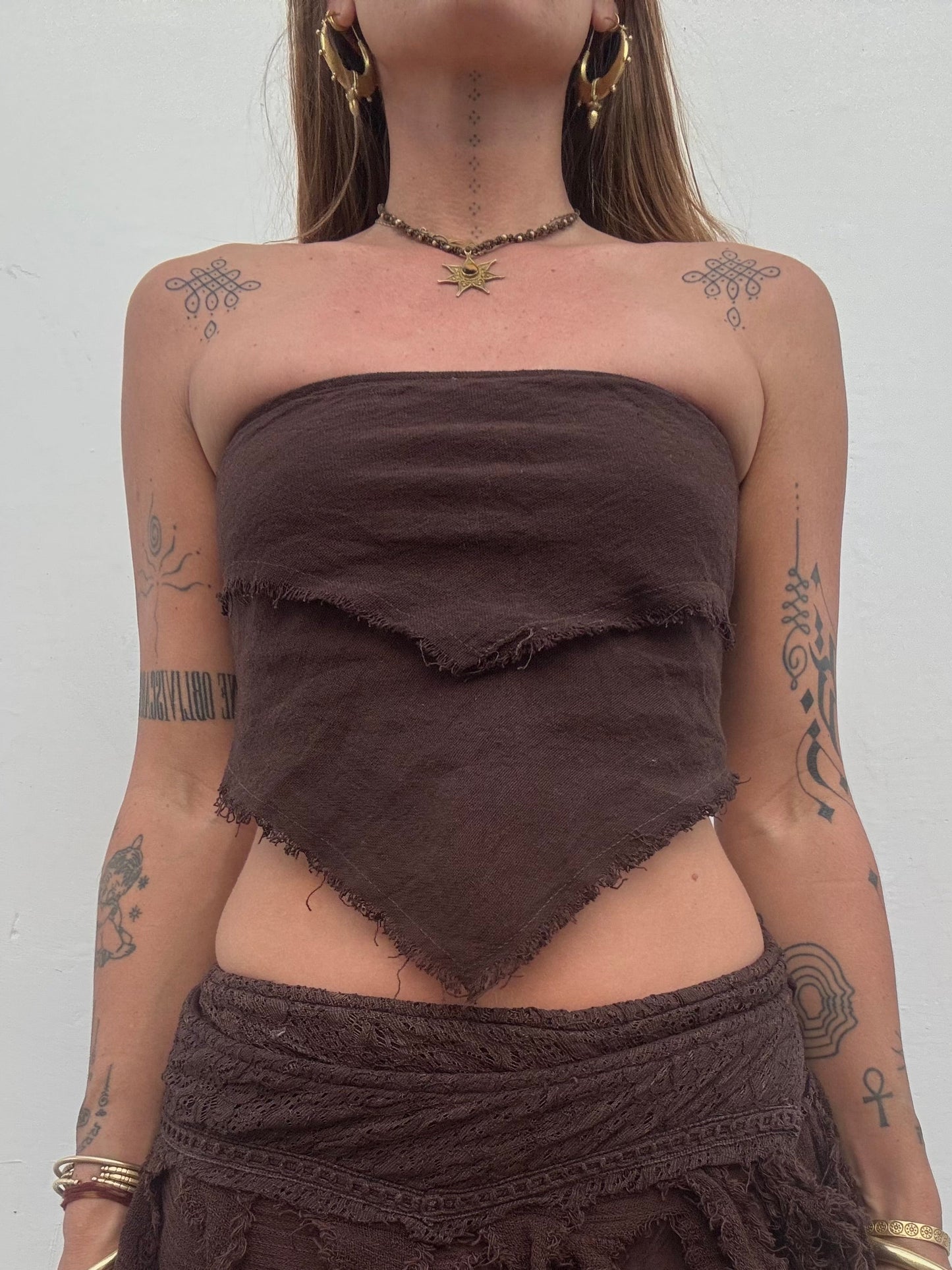 Forest Nymph Top - Chocolate Brown