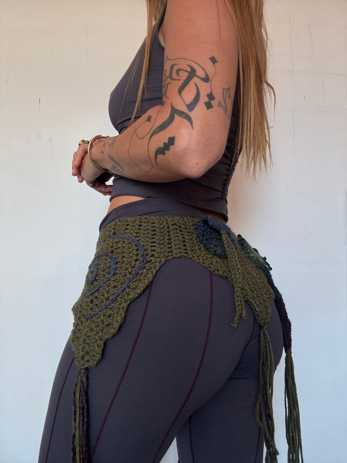 Crochet Fairy Utility Belt - Green/Purple