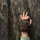 Spiral Gloves - Brown Tie Dye