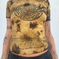 Block Print Baby Tee - Brown Labyrinth