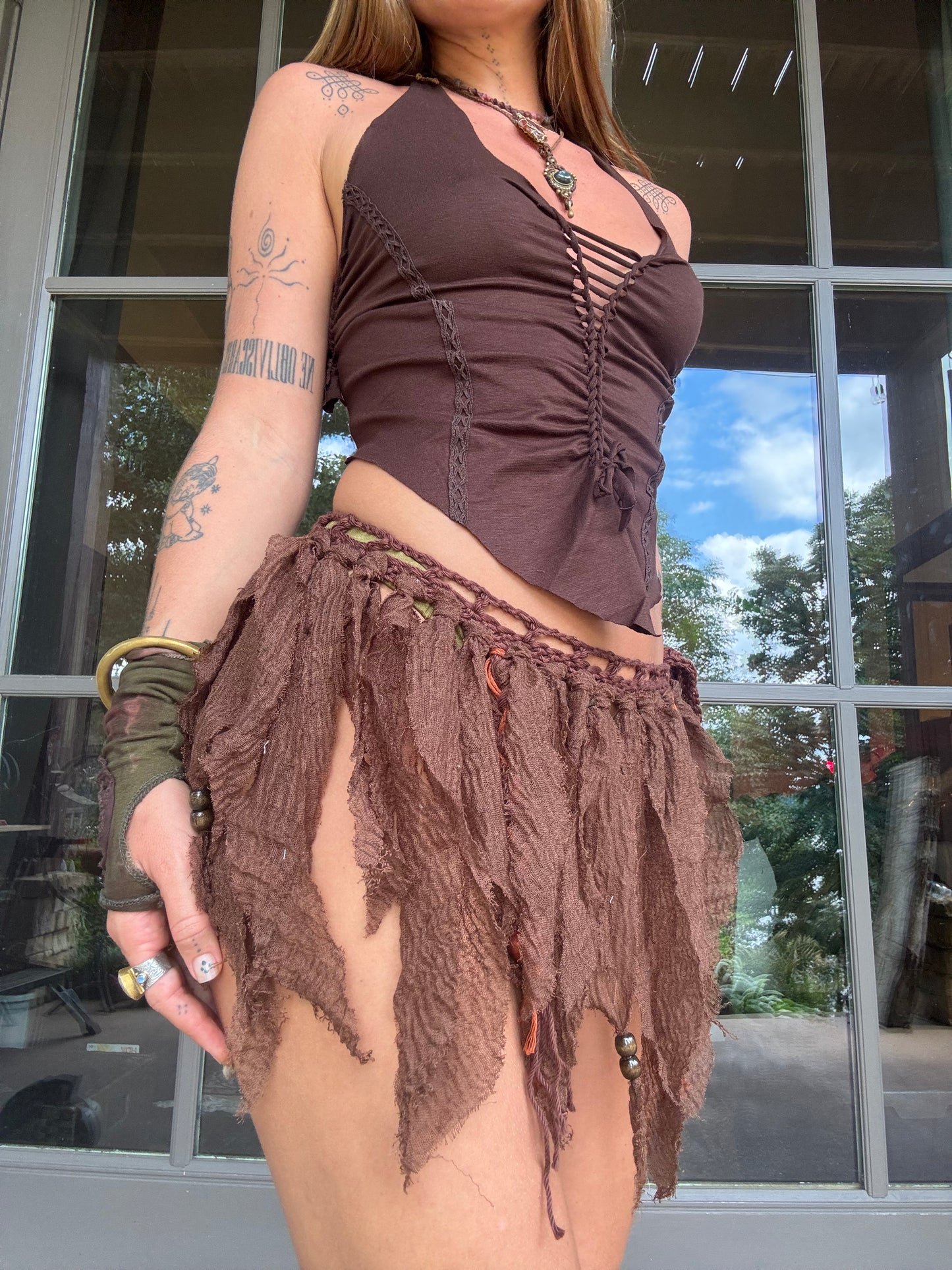 Crochet Fairy Skirt - Cinnamon