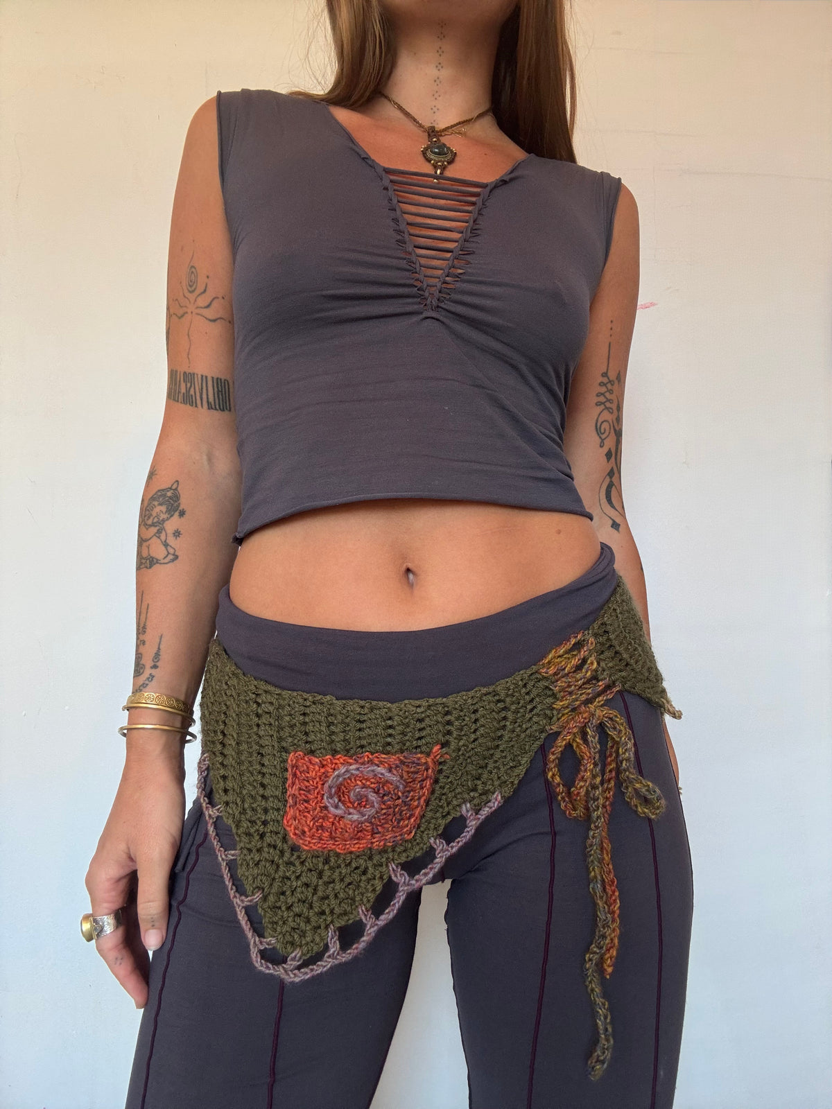 Crochet Fairy Utility Belt - Green/Multi 1