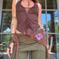 Crochet Fairy Utility Belt - Brown/Purple