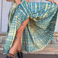 Tie Dye Maxi Skirt - Green
