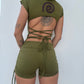 Spiral Playsuit - Green