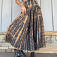 Tie Dye Maxi Skirt - Black