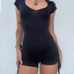 Spiral Playsuit - Black