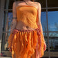 Crochet Fairy Skirt - Tangerine