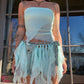 Crochet Fairy Skirt - Cyan