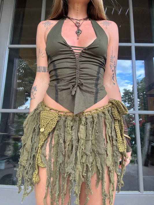 Crochet Fairy Skirt - Fern